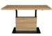 Couchtisch >Lift< höhenverstellbar, Asteiche Dekor / schwarz - 120x49/68x70cm (BxHxT)