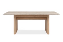 Kulissen-Esstisch >Sai< in Dekor Sandstein / Dekor Jackson Hickory