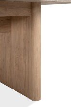 Kulissen-Esstisch >Sai< in Dekor Sandstein / Dekor Jackson Hickory