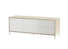 TV-Board >BROOKLYN< in Canadian Eiche/Artik White - 130x47x41 (BxHxT)