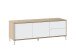 TV-Board >BROOKLYN< in Canadian Eiche/Artik White - 130x47x41 (BxHxT)
