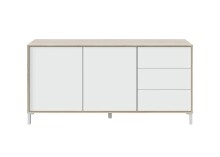 Sideboard >BROOKLYN< in Canadian Eiche/Artik White...