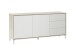 Sideboard >BROOKLYN< in Canadian Eiche/Artik White - 154x74x41 (BxHxT)