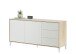 Sideboard >BROOKLYN< in Canadian Eiche/Artik White - 154x74x41 (BxHxT)