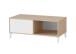 Couchtisch >BROOKLYN< Canadian Eiche Dekor / Artik White - 100x40x50 (BxHxT)