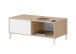 Couchtisch >BROOKLYN< Canadian Eiche Dekor / Artik White - 100x40x50 (BxHxT)