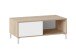 Couchtisch >BROOKLYN< Canadian Eiche Dekor / Artik White - 100x40x50 (BxHxT)