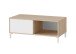 Couchtisch >BROOKLYN< Canadian Eiche Dekor / Artik White - 100x40x50 (BxHxT)