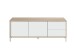 Wohnzimmer-Set >BROOKLYN< in Canadian Eiche/Artik Weiß - 130x47x41 (BxHxT)