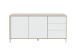 Wohnzimmer-Set >BROOKLYN< in Canadian Eiche/Artik Weiß - 130x47x41 (BxHxT)
