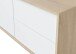 Wohnzimmer-Set >BROOKLYN< in Canadian Eiche/Artik Weiß - 130x47x41 (BxHxT)