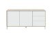 Wohnzimmer-Set >BROOKLYN< in Canadian Eiche/Artik Weiß - 130x47x41 (BxHxT)