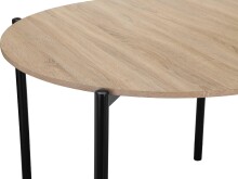 Couchtisch >Rasmus< in Natur, MDF/Papier/Metall - 80x45x80cm (BxHxT)
