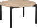 Couchtisch >Rasmus< in Natur, MDF/Papier/Metall - 80x45x80cm (BxHxT)