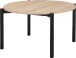 Couchtisch >Rasmus< in Natur, MDF/Papier/Metall - 80x45x80cm (BxHxT)