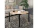 Couchtisch >Rasmus< in Natur, MDF/Papier/Metall - 80x45x80cm (BxHxT)