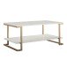 Couchtisch >Majvi< in Weiß, MDF/Metall - 106x46x60cm (BxHxT)