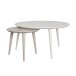 Satztisch >Frerk< in Weiß, MDF/Farbe/Echtholz - 88x45x88cm (BxHxT)