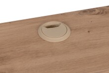 Eckschreibtisch >Denver< 1 Türe, 1 Schub, Dekor Artisan Eiche  / anthrazit - 139x75x139 (B/H/T)