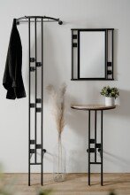 Kompaktgarderobe >Corby< (3-teilig) in schwarz /...