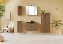 Hängeschrank >Lille< in Canello-Eiche Dekor - 30x64x20cm (BxHxT)