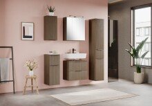 Hängeschrank >Lille< in Canello-Eiche Dekor - 30x64x20cm (BxHxT)