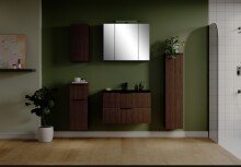 Hängeschrank >Lille< in Canello-Eiche Dekor - 30x64x20cm (BxHxT)