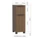 Unterschrank >Lille< in Canello-Eiche Dekor - 30x79x35cm (BxHxT)