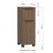 Unterschrank >Lille< in Canello-Eiche Dekor - 30x79x35cm (BxHxT)