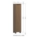 Hochschrank >Lille< in Canello-Eiche Dekor - 30x130x27cm (BxHxT)