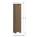 Hochschrank >Lille< in Canello-Eiche Dekor - 30x130x27cm (BxHxT)