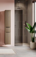 Hochschrank >Lille< in Canello-Eiche Dekor - 30x180x35cm (BxHxT)