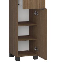 Hochschrank >Lille< in Canello-Eiche Dekor - 30x180x35cm (BxHxT)