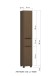 Hochschrank >Lille< in Canello-Eiche Dekor - 30x180x35cm (BxHxT)