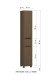 Hochschrank >Lille< in Canello-Eiche Dekor - 30x180x35cm (BxHxT)