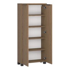 Badkommode >Lille< in Canello-Eiche Dekor - 60x130x27cm (BxHxT)