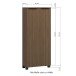 Badkommode >Lille< in Canello-Eiche Dekor - 60x130x27cm (BxHxT)