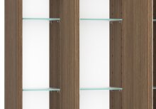 Badezimmerspiegelschrank >Lille< Canello-Eiche Dekor - 60x64x20cm (BxHxT)