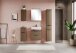 Badezimmerspiegelschrank >Lille< Canello-Eiche Dekor - 60x64x20cm (BxHxT)