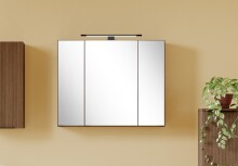 Badezimmerspiegelschrank >Lille< Canello-Eiche Dekor - 80x64x20cm (BxHxT)