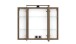 Badezimmerspiegelschrank >Lille< Canello-Eiche Dekor - 80x64x20cm (BxHxT)