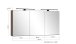 Badezimmerspiegelschrank >Lille< Canello-Eiche Dekor - 120x64x20 (BxHxT)