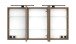 Badezimmerspiegelschrank >Lille< Canello-Eiche Dekor - 120x64x20 (BxHxT)
