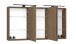 Badezimmerspiegelschrank >Lille< Canello-Eiche Dekor - 120x64x20 (BxHxT)