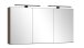 Badezimmerspiegelschrank >Lille< Canello-Eiche Dekor - 120x64x20 (BxHxT)