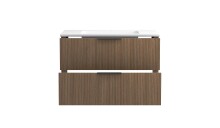 Waschtisch-Set >Lille< in Canello-Eiche Dekor - 80x54x47cm (BxHxT)