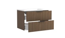 Waschtisch-Set >Lille< in Canello-Eiche Dekor - 80x54x47cm (BxHxT)