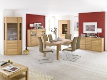 Esszimmerstuhl >Muvo I< (2er Set) in Cappuccino aus Metall - 43x103x52cm (BxHxT)