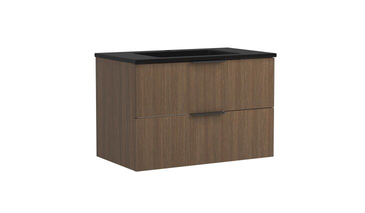 Waschtisch-Set >Lille< in Canello-Eiche Dekor - 80x54x47cm (BxHxT)