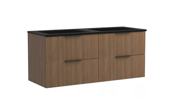 Waschtisch-Set >Lille< in Canello-Eiche Dekor - 120x54x47cm (BxHxT)